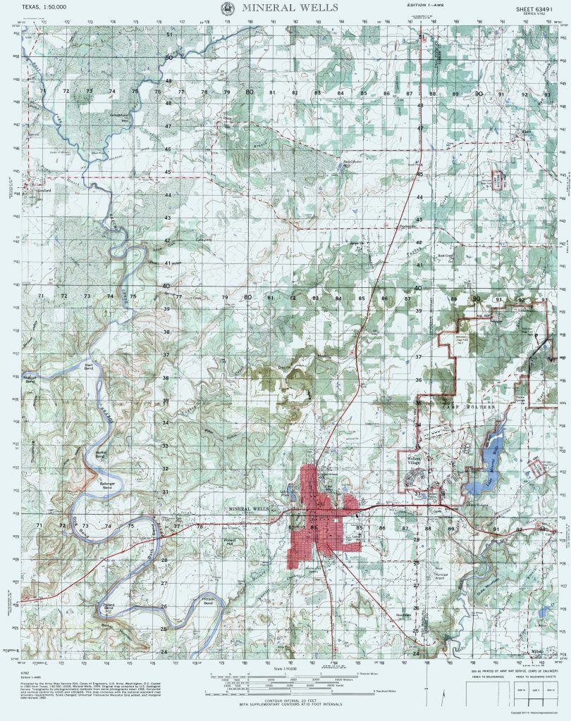 Old Topographical Map Mineral Wells Texas 1960 Mineral Wells Texas   Old Topographical Map Mineral Wells Texas 1960 Mineral Wells Texas Map 810x1024 