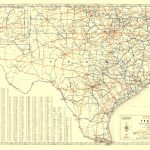 Old Travel Map   Texas Road Map From Magnolia Petro 1933   Magnolia Texas Map