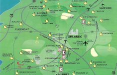 Orlando Golf Courses Map - Map Of Orlando Golf Courses (Florida - Usa) - Map Of Central Florida Golf Courses