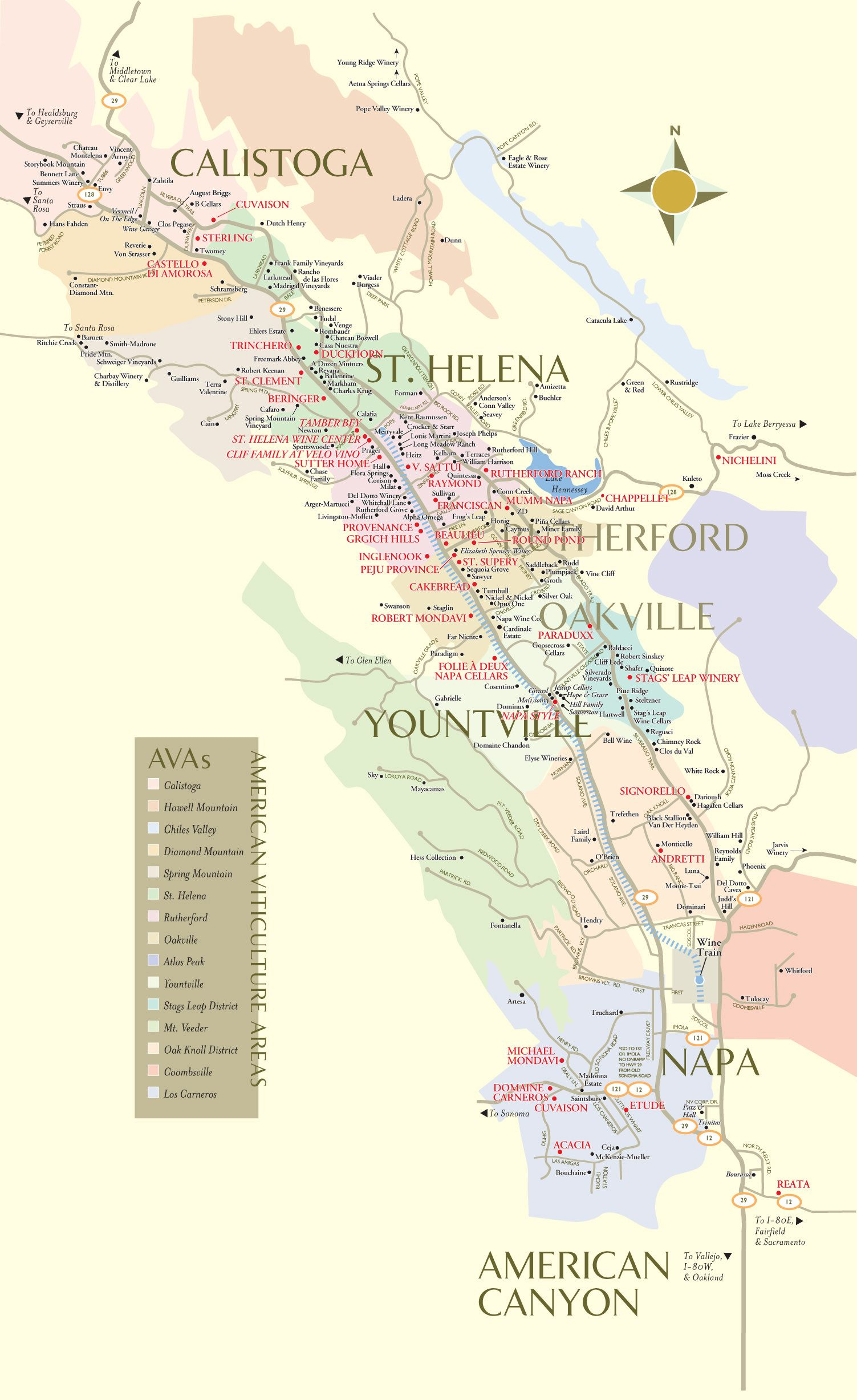 Our Napa Valley Winery Map Is An Essential Tool For Planning Your - Printable Napa Winery Map