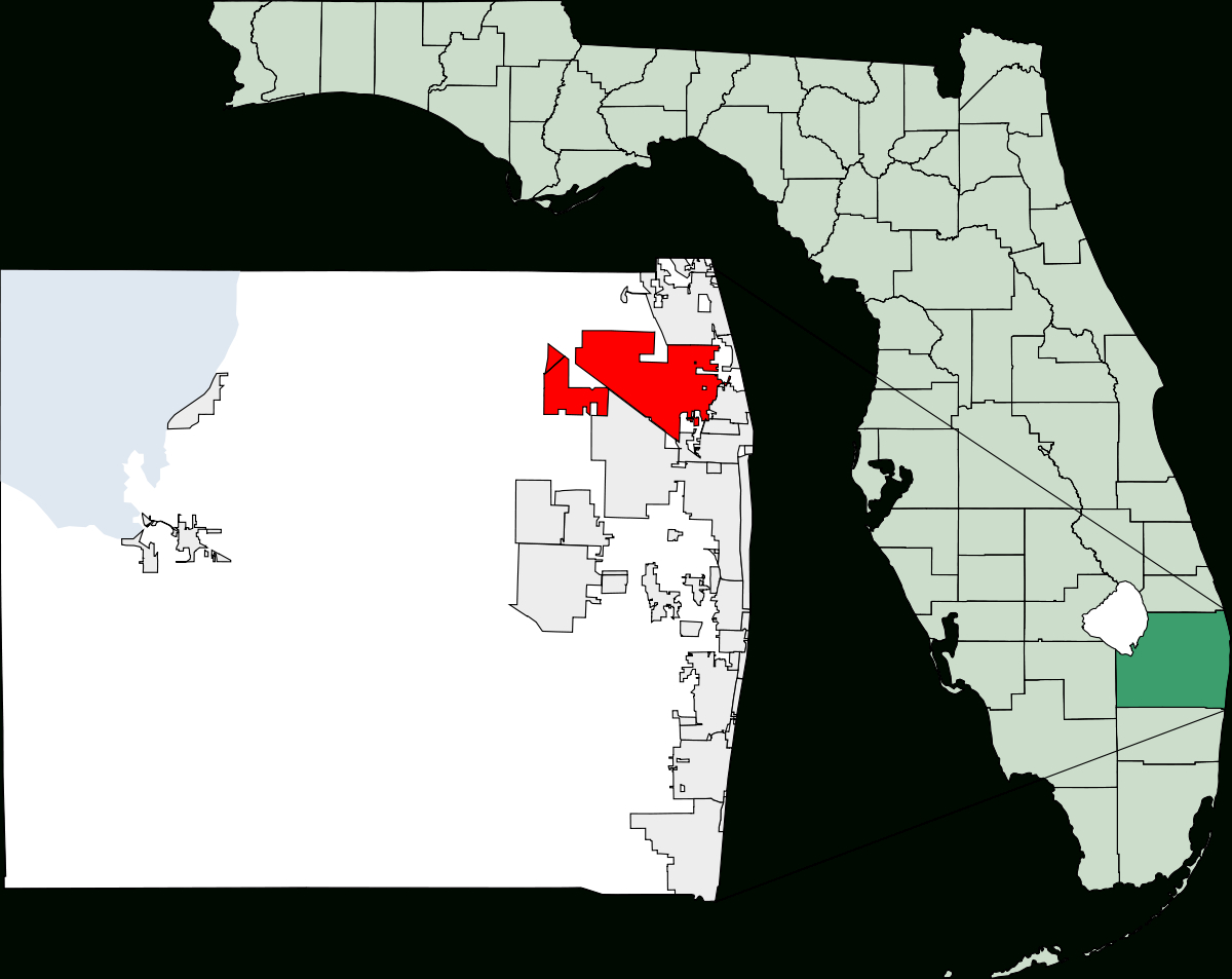Palm Beach Gardens, Florida - Wikipedia - Map Of Palm Beach County Florida