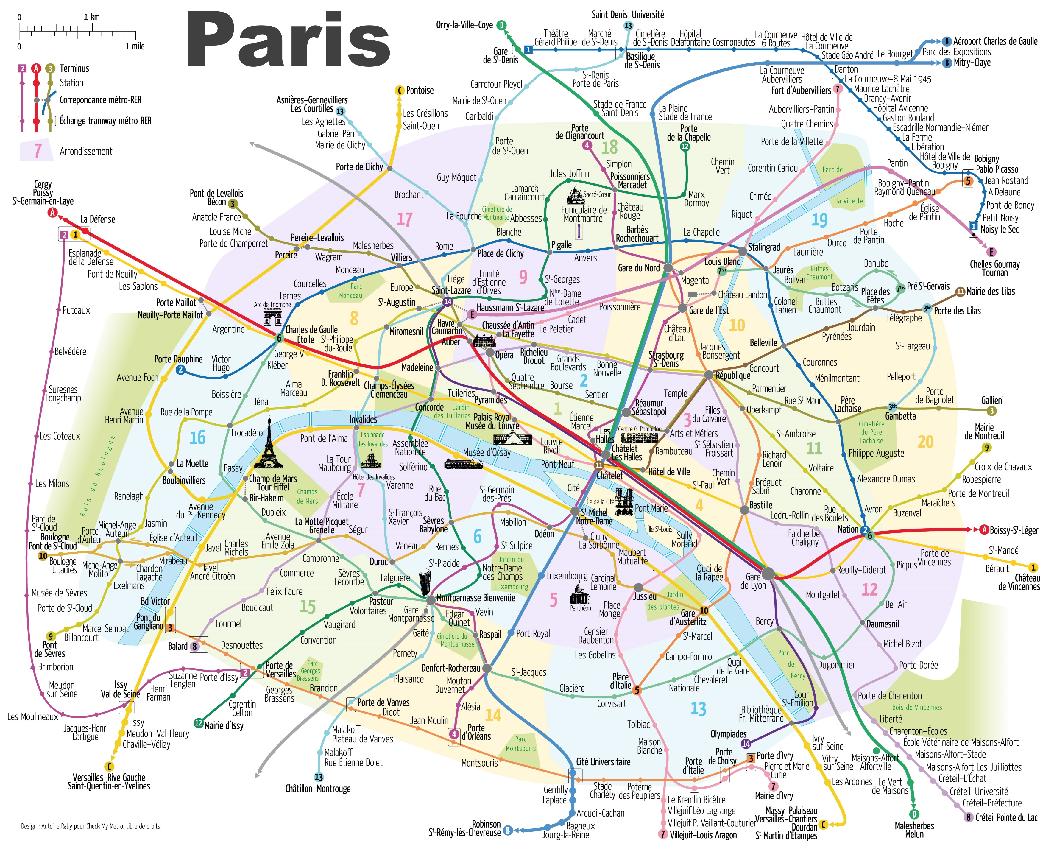 Paris Maps Printable