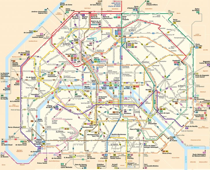 Printable Walking Map Of Paris
