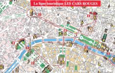 Paris Top Tourist Attractions Map 08 City Sightseeting Route Planner - Paris Map For Tourists Printable