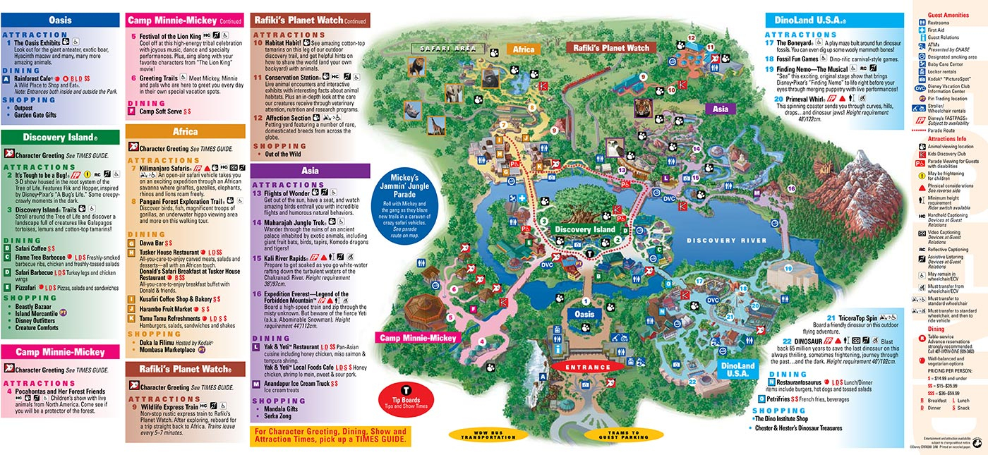 Park Maps 2008 - Photo 1 Of 4 - Disney Florida Map