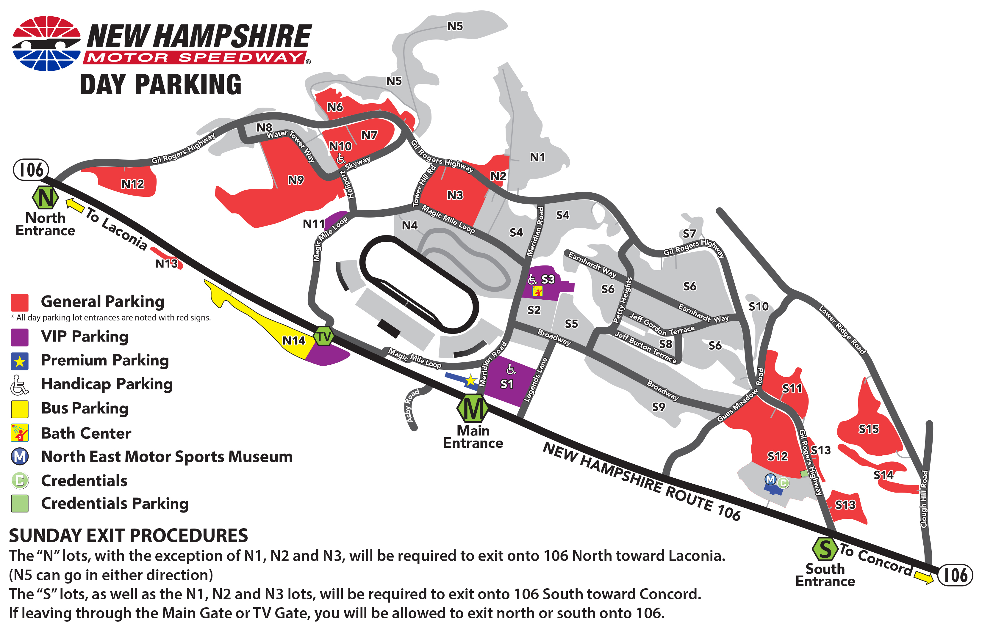 New Hampshire Motor Speedway Camping Map - Printable Online