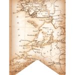 Partylark Printables: Antiqued Map Of Ireland On Banner Flag, For   Printable Map Banner