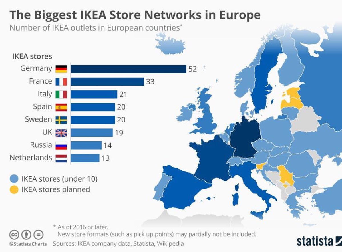 Paul B/ Barbs On Twitter: &amp;quot;apparently #sweden Ranks 5Th In Overall - Ikea Locations California Map