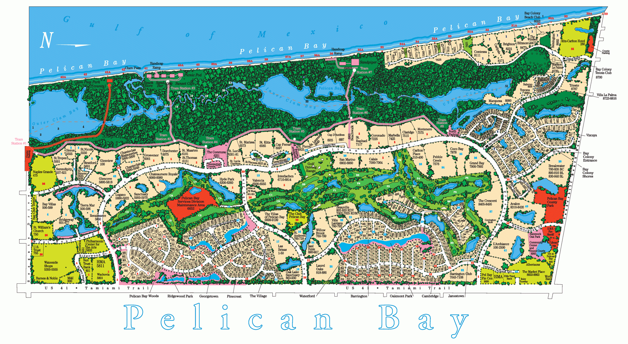 Pelican Bay Homes For Sale | Bartley Realty Lllp - Pelican Bay Florida Map