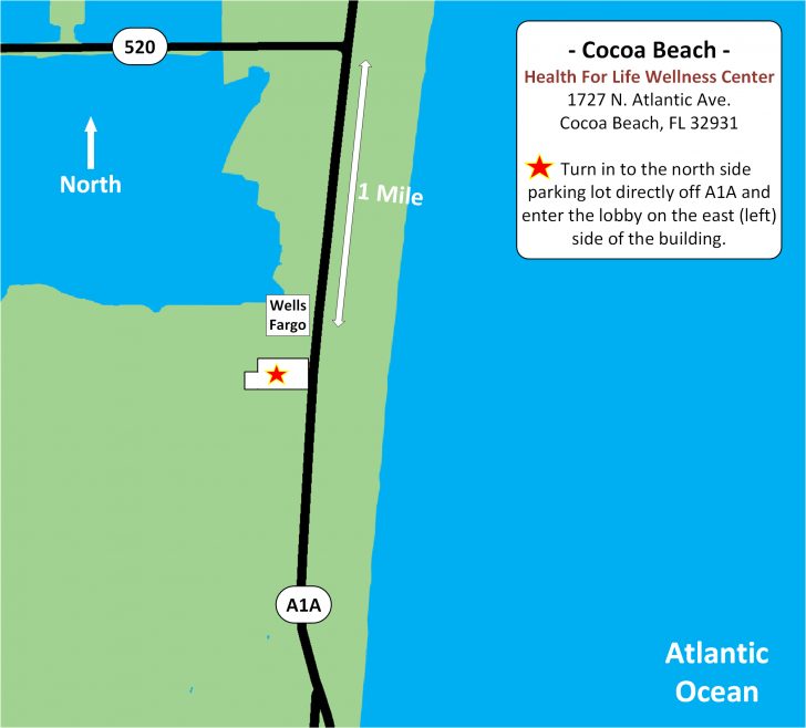 Cocoa Beach Florida Map