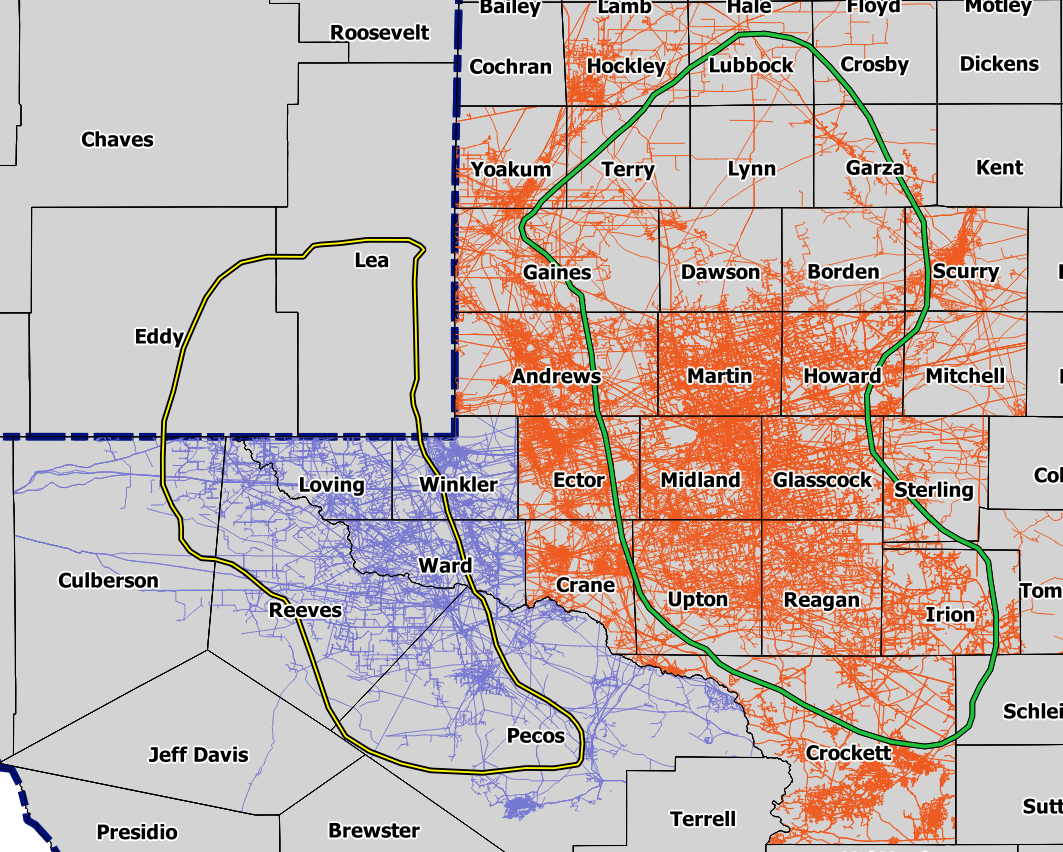 Permian Basin Map, Acreage Map, Company Map - Texas Oil And Gas Lease Maps