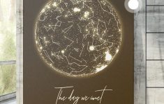 Personal Star Mapdate And Location - Star Map Custom Wall Art - Printable Star Map By Date