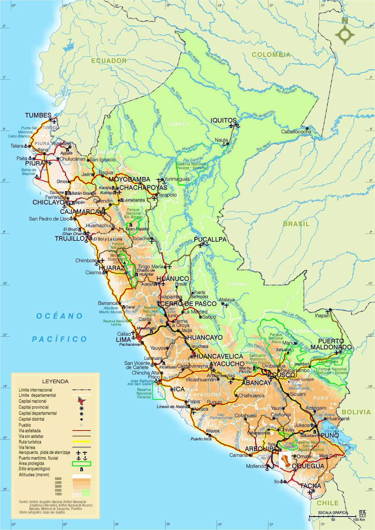 Peru Maps | Printable Maps Of Peru For Download - Printable Map Of Peru