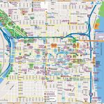 Philadelphia Downtown Map   Printable Map Of Downtown Chicago Attractions