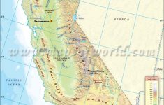 Physical Map Of California - Salton Sea California Map