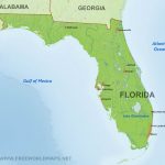 Physical Map Of Florida   Florida Ocean Map
