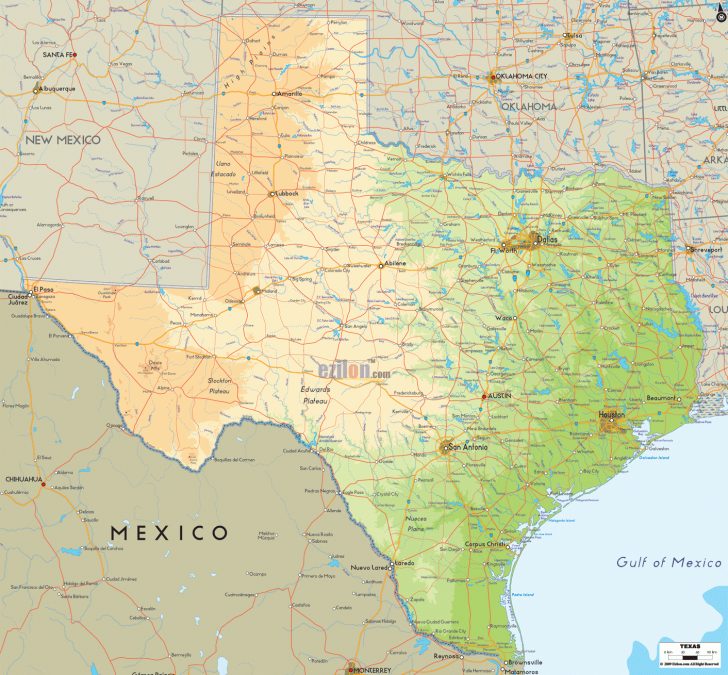Physical Map Of Texas Ezilon Maps Carthage Texas Map Printable Maps