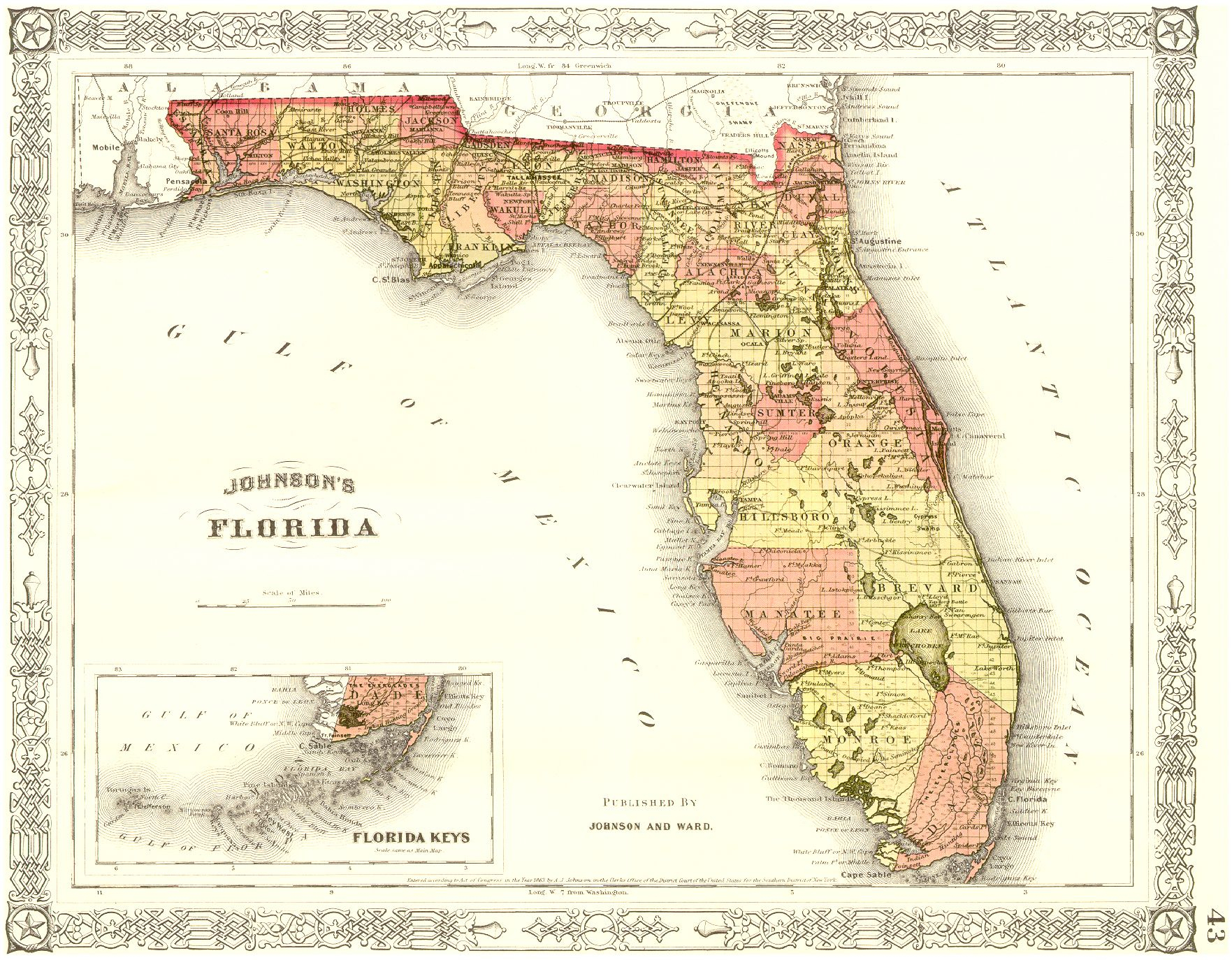 Pin On History Of Florida - Historic Florida Maps