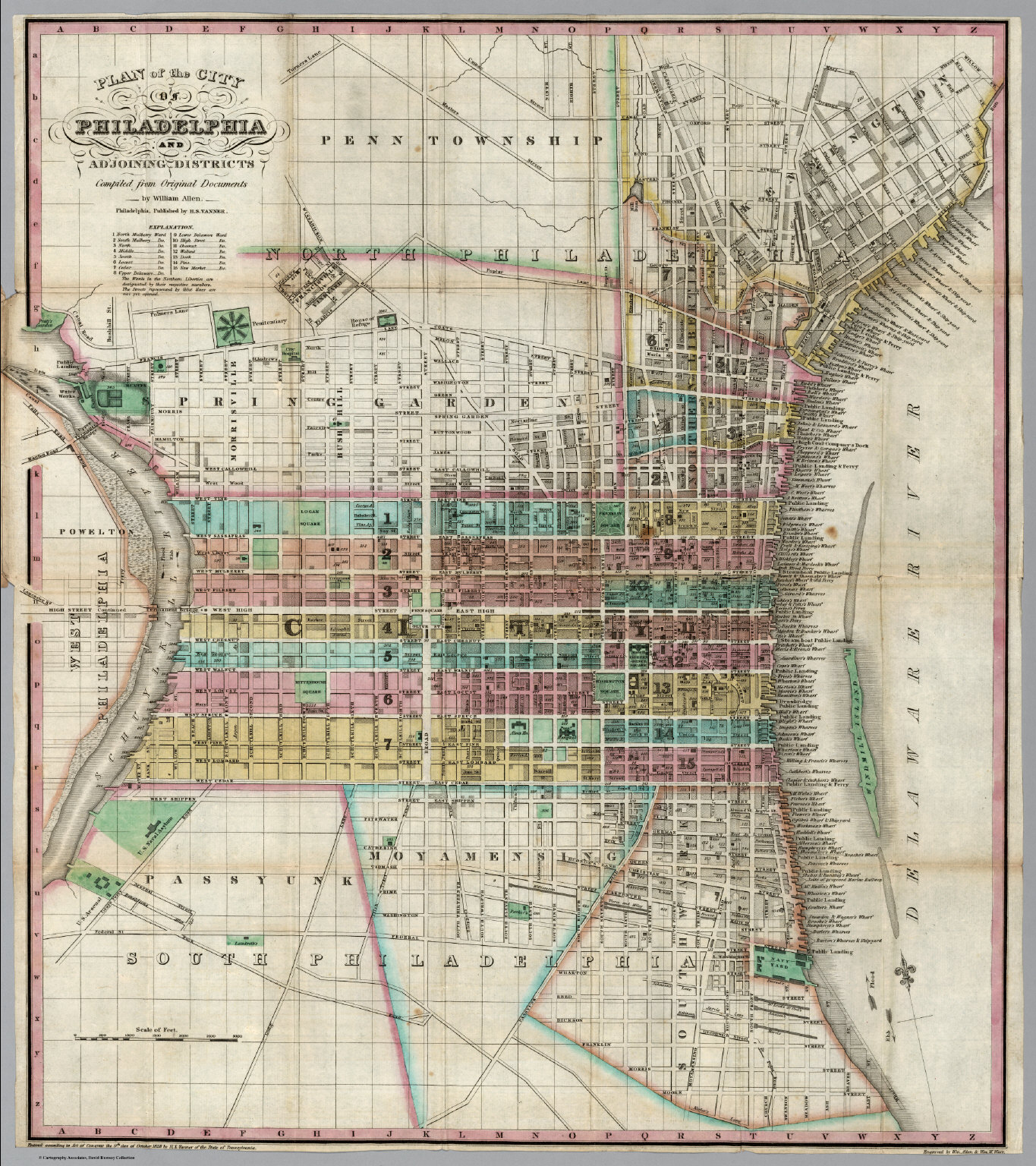 Plan Of The City Of Philadelphia - David Rumsey Historical Map - Printable Map Of Historic Philadelphia