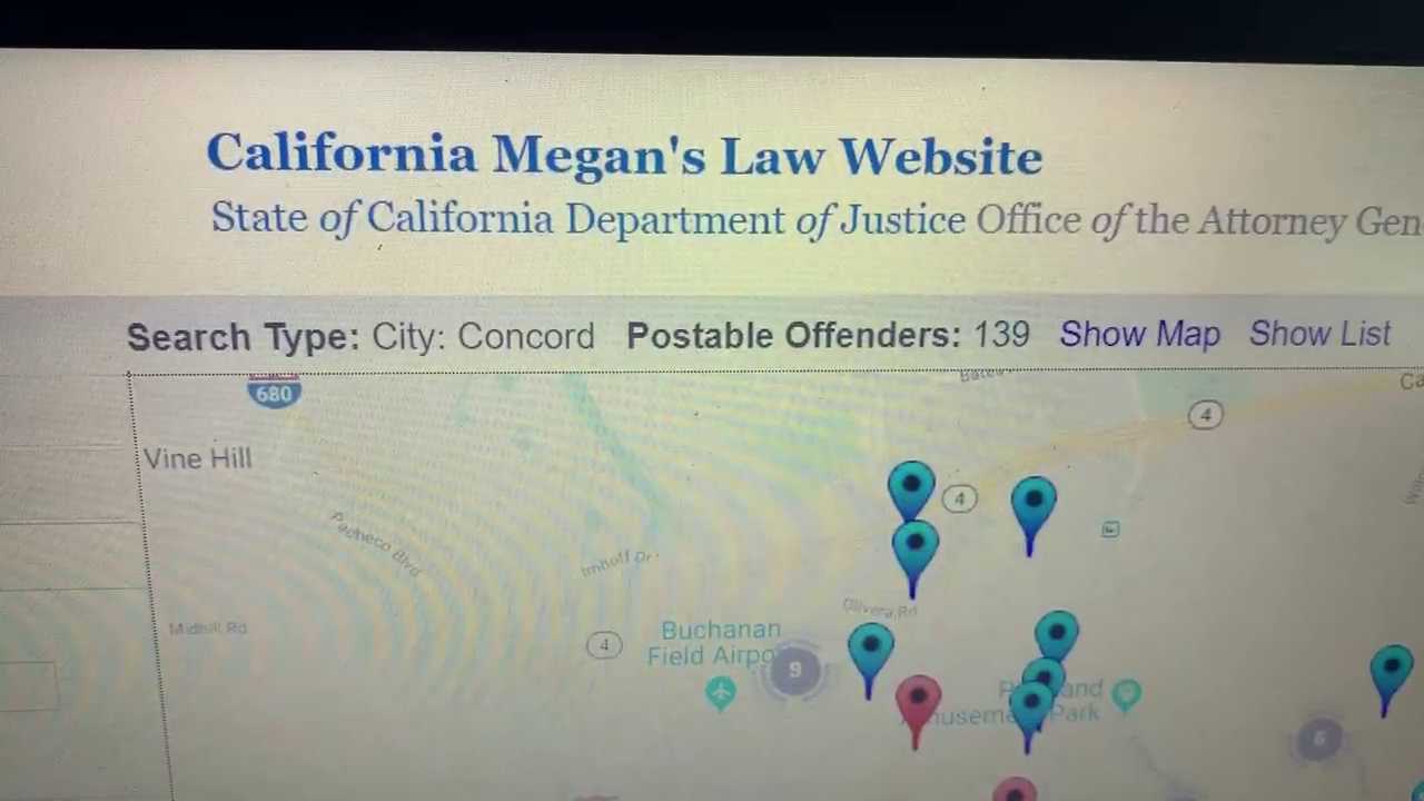 Police: Be Vigilant About Protecting Your Kids From Predators On - Megan&amp;amp;#039;s Law Map Of Offenders California