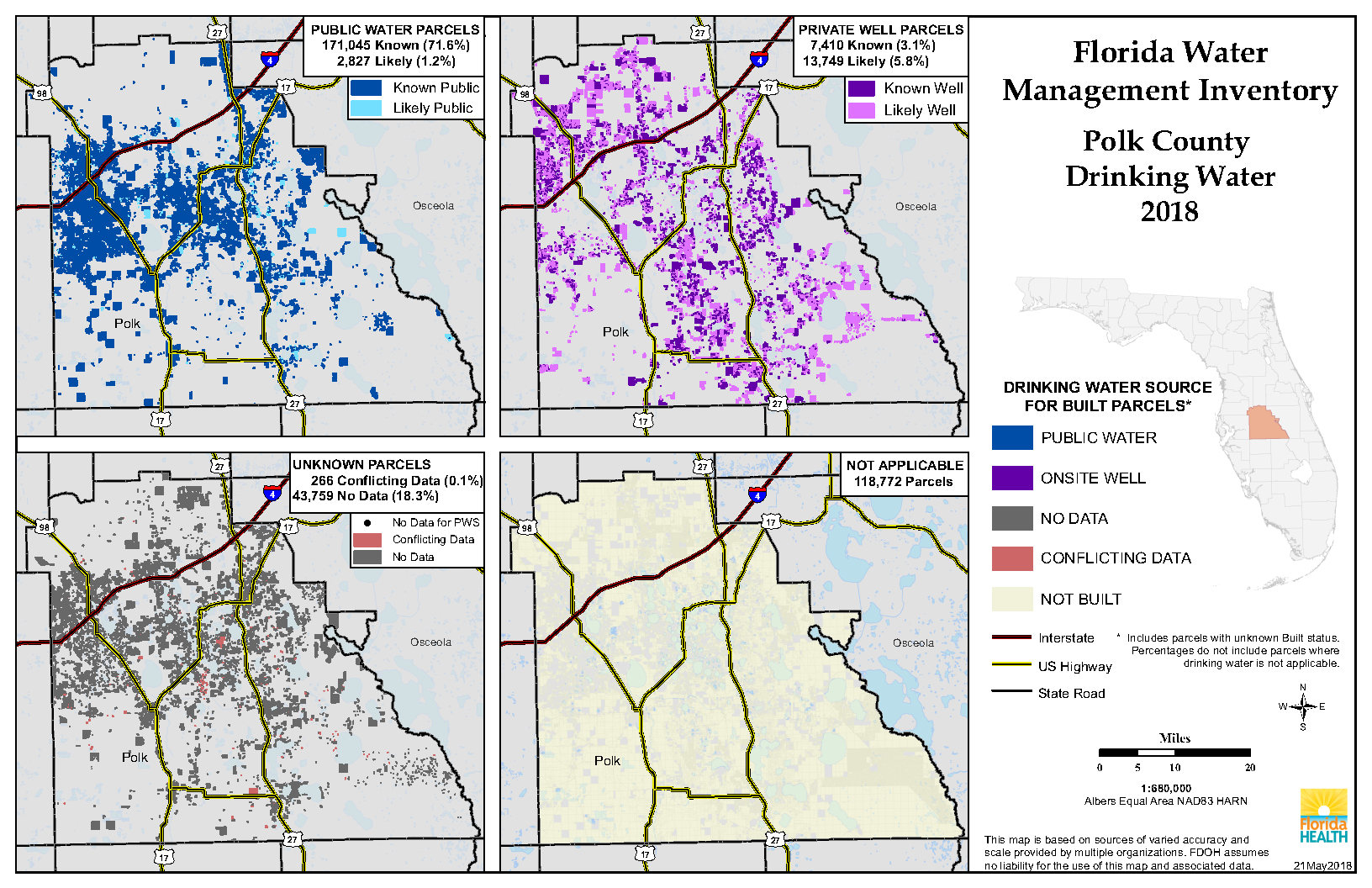 Polk Florida Water Management Inventory Summary | Florida Department - Polk County Florida Parcel Map