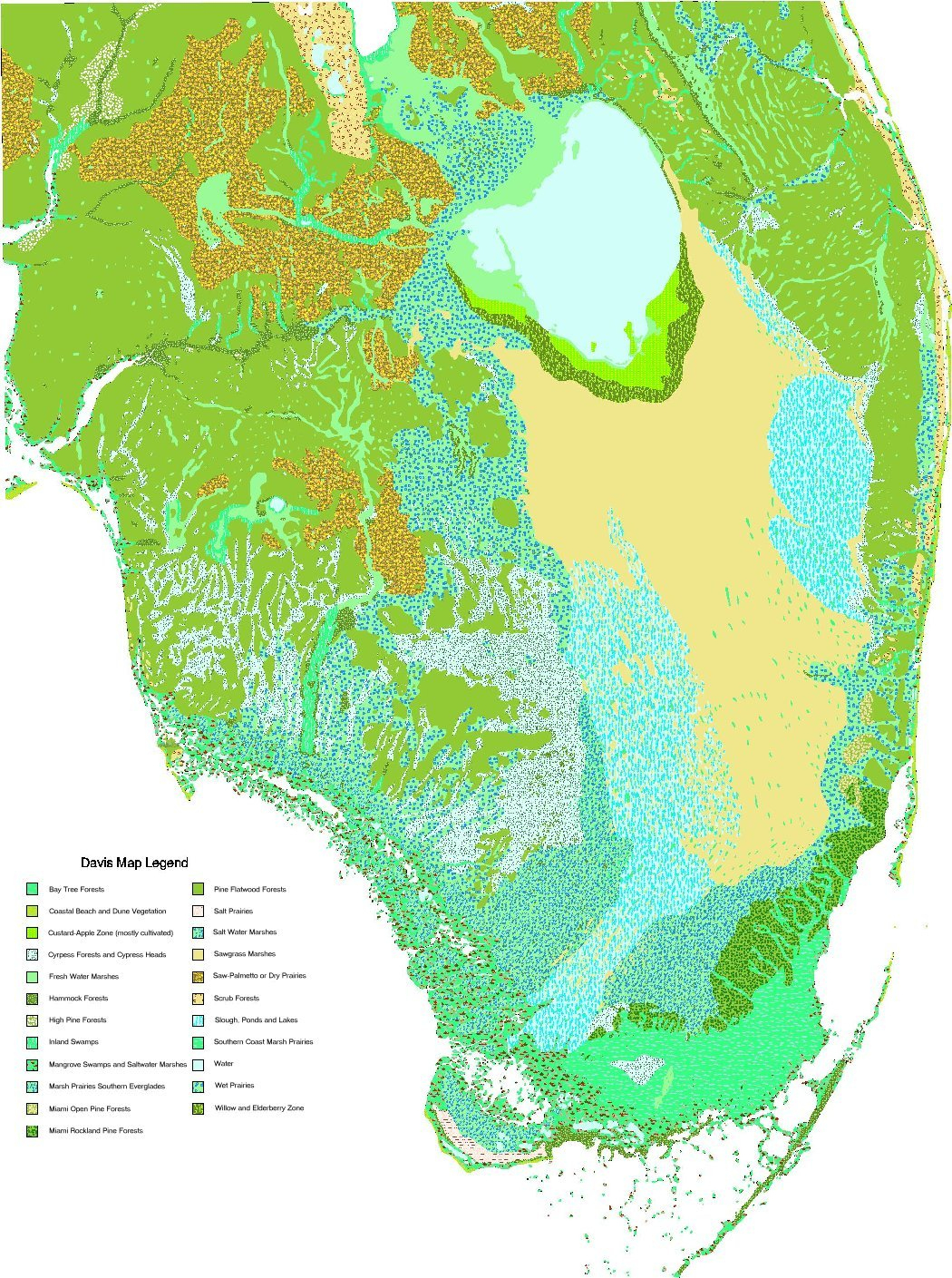 Portlet - Everglades/florida Bay - Florida Everglades Map