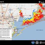 Potential Storm Surge Flooding Map   Map Of Flooded Areas In Texas