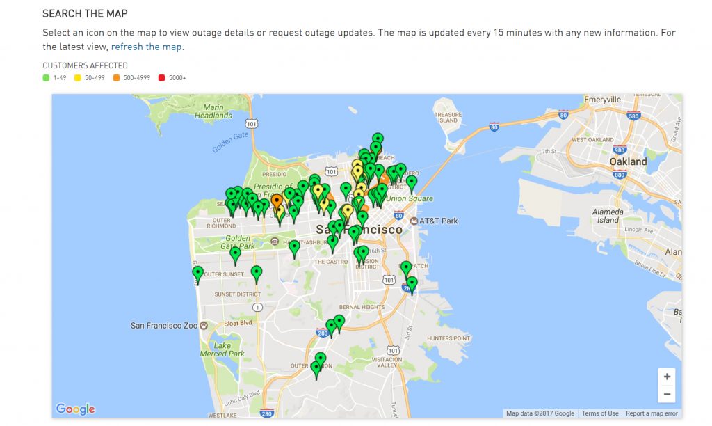 Power Outages Coincide In La, New York, And San Francisco | Inverse ...