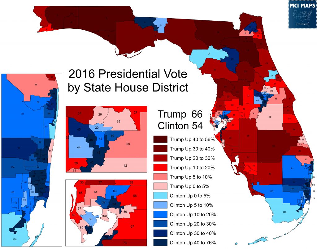 Presidential Resultsflorida State House District – Mci Maps - Florida ...