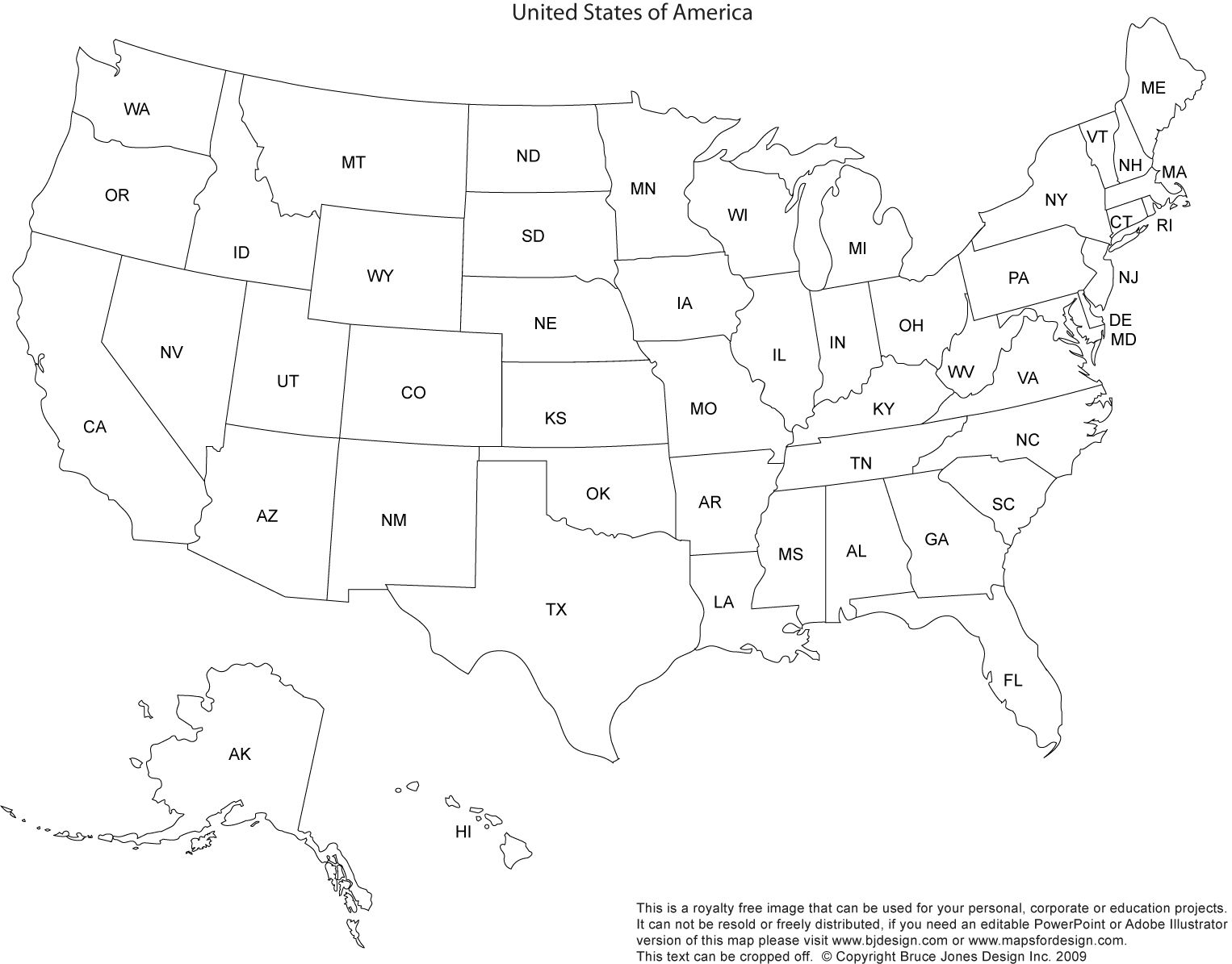 Print Out A Blank Map Of The Us And Have The Kids Color In States - Printable Children&amp;amp;#039;s Map Of The United States