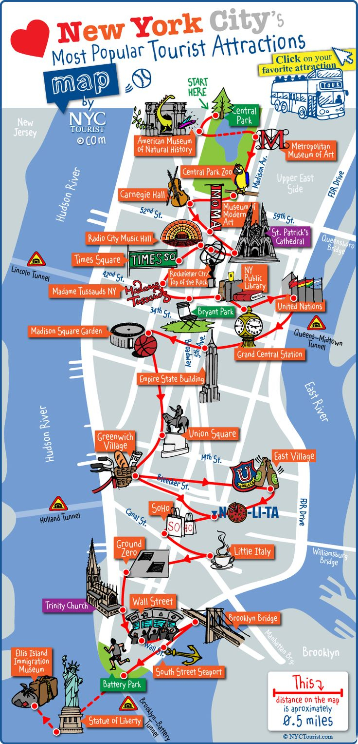Print-Printable-Pdf-Manhattan-Attractions-Map-Large - Printable Map Of Manhattan Pdf