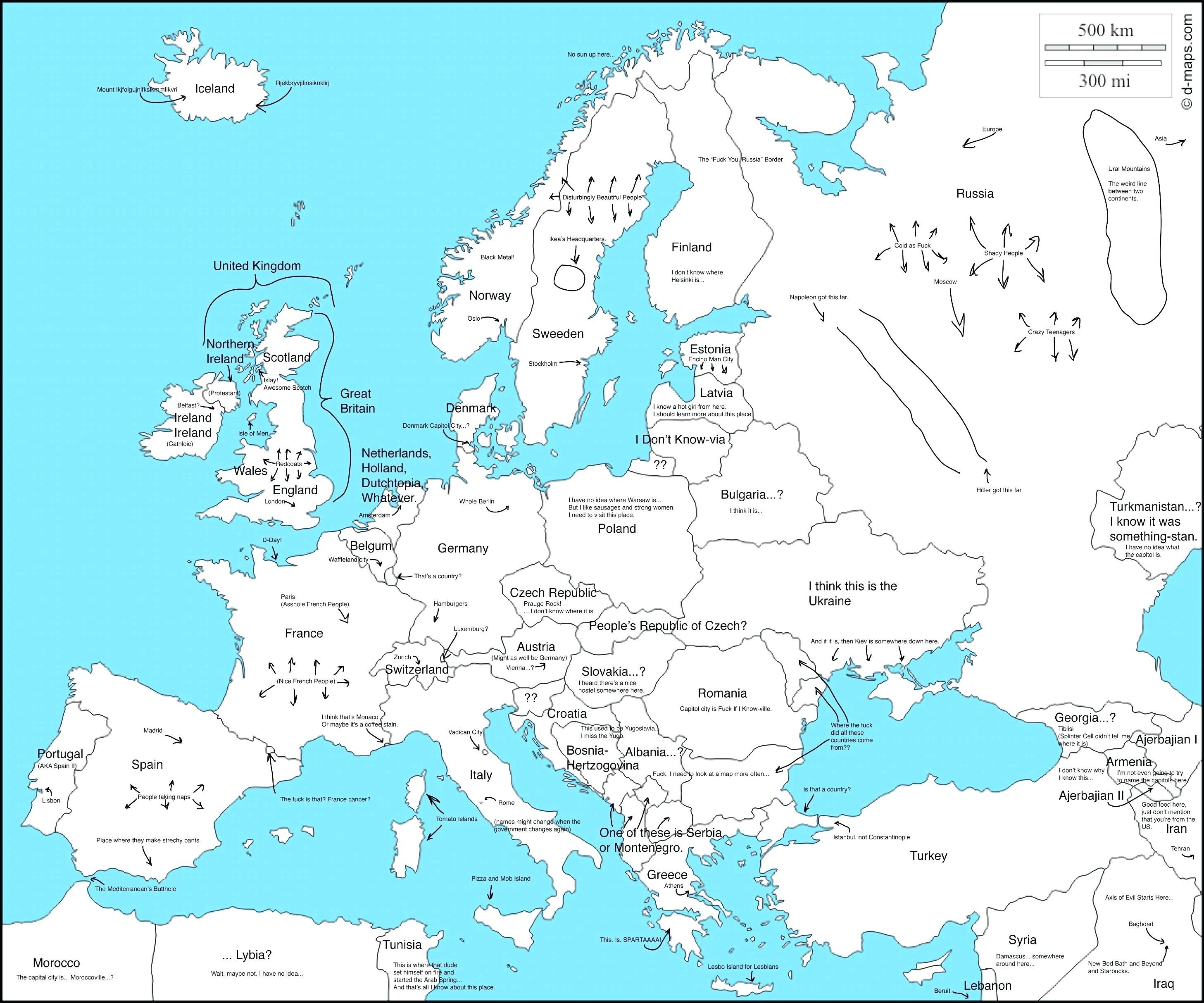 Map Of Europe Printable Free Printable Templates