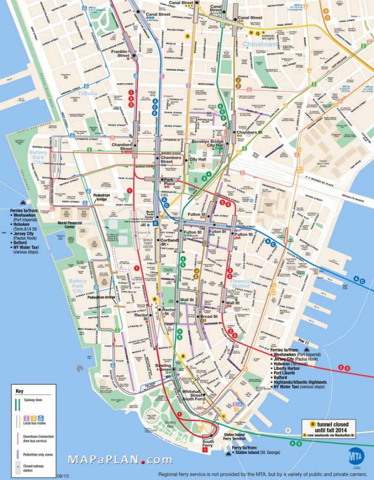 Printable Map Of Nyc Tourist Attractions