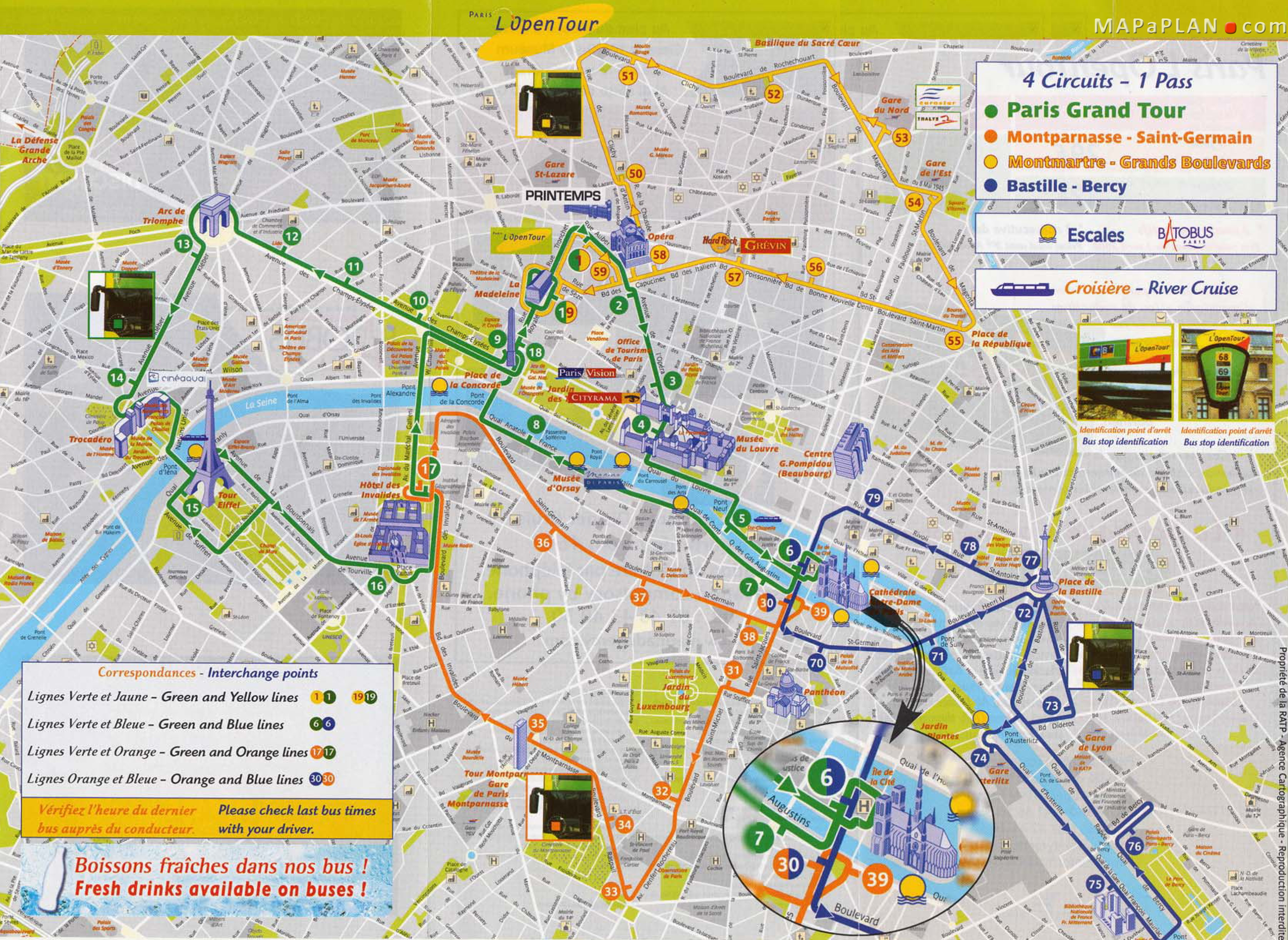 Printable Map Of Paris Download Map Paris And Attractions | Travel - Paris City Map Printable