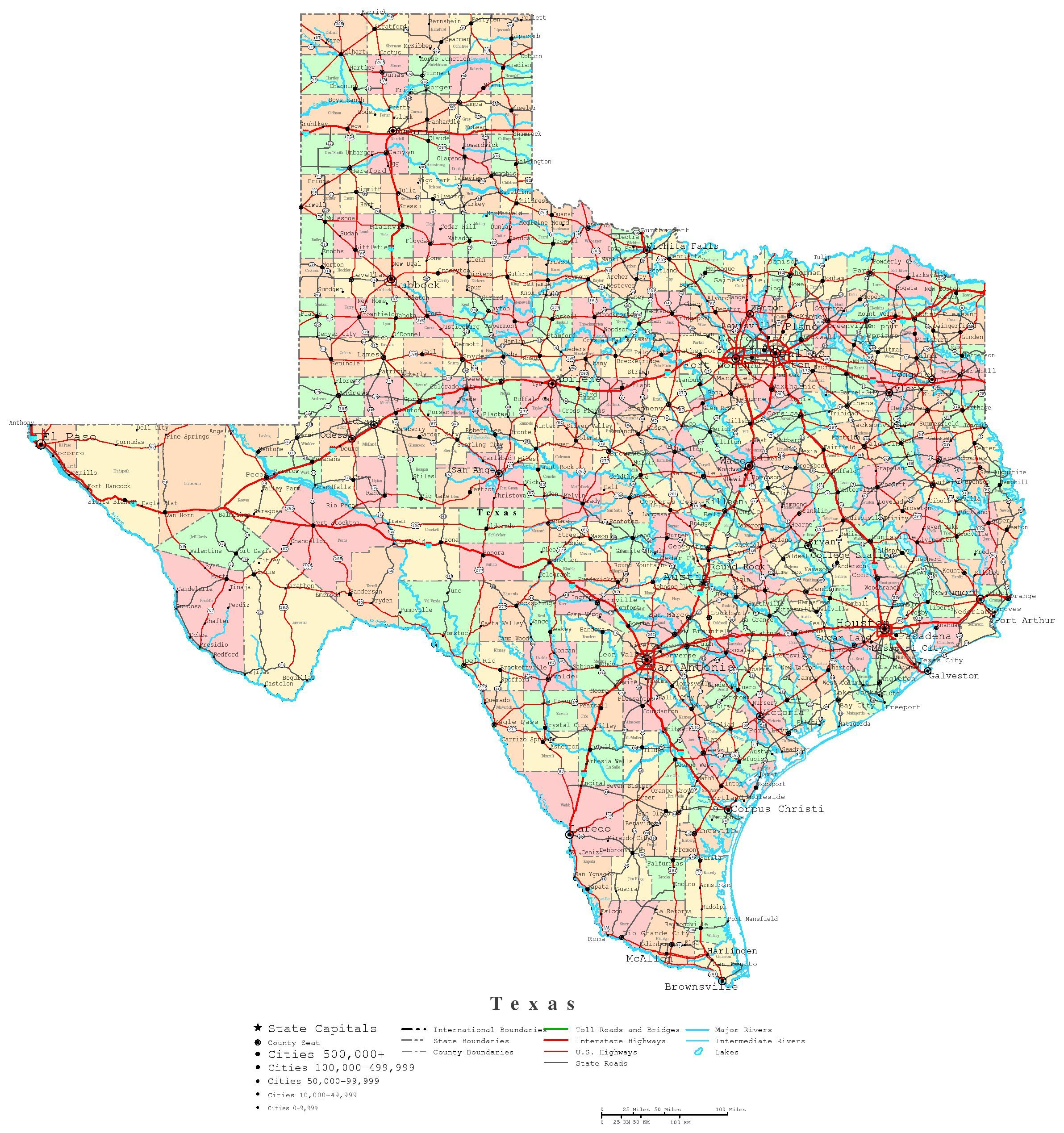 Printable Map Of Texas | Useful Info | Pinterest | Map, Printable - Free Texas Map