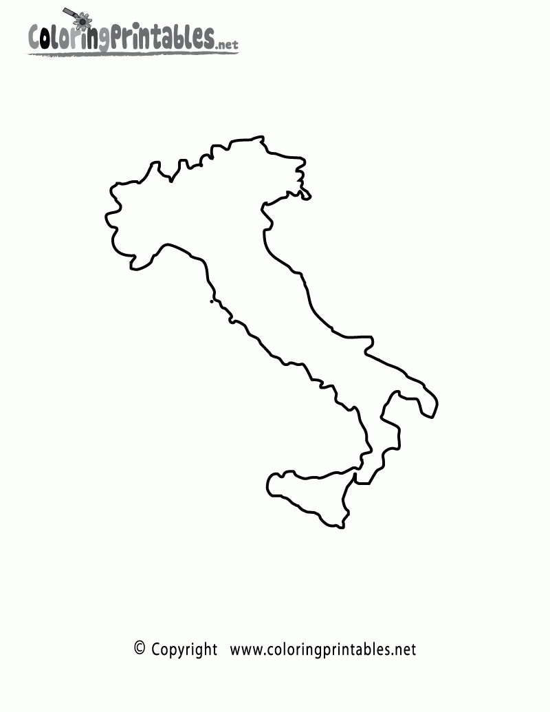 Printable Maps Of Italy For Kids - Coloring Pages For Kids And For - Printable Map Of Italy To Color