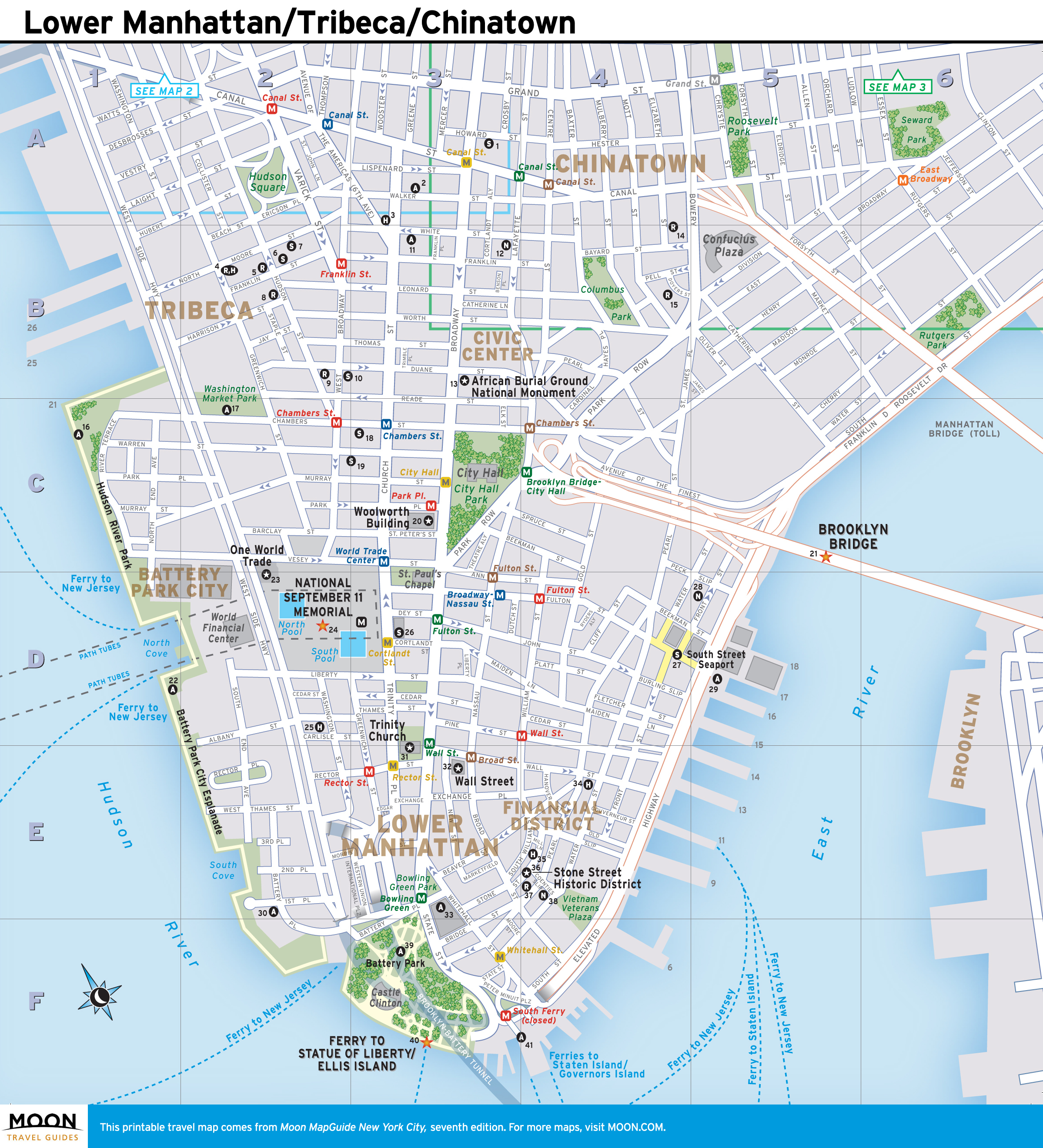 Printable New York Map Printable Travel Maps Of New York | Travel - Street Map Of New York City Printable