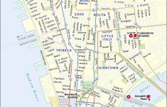 Printable New York Street Map | Travel Maps And Major Tourist - Printable City Street Maps