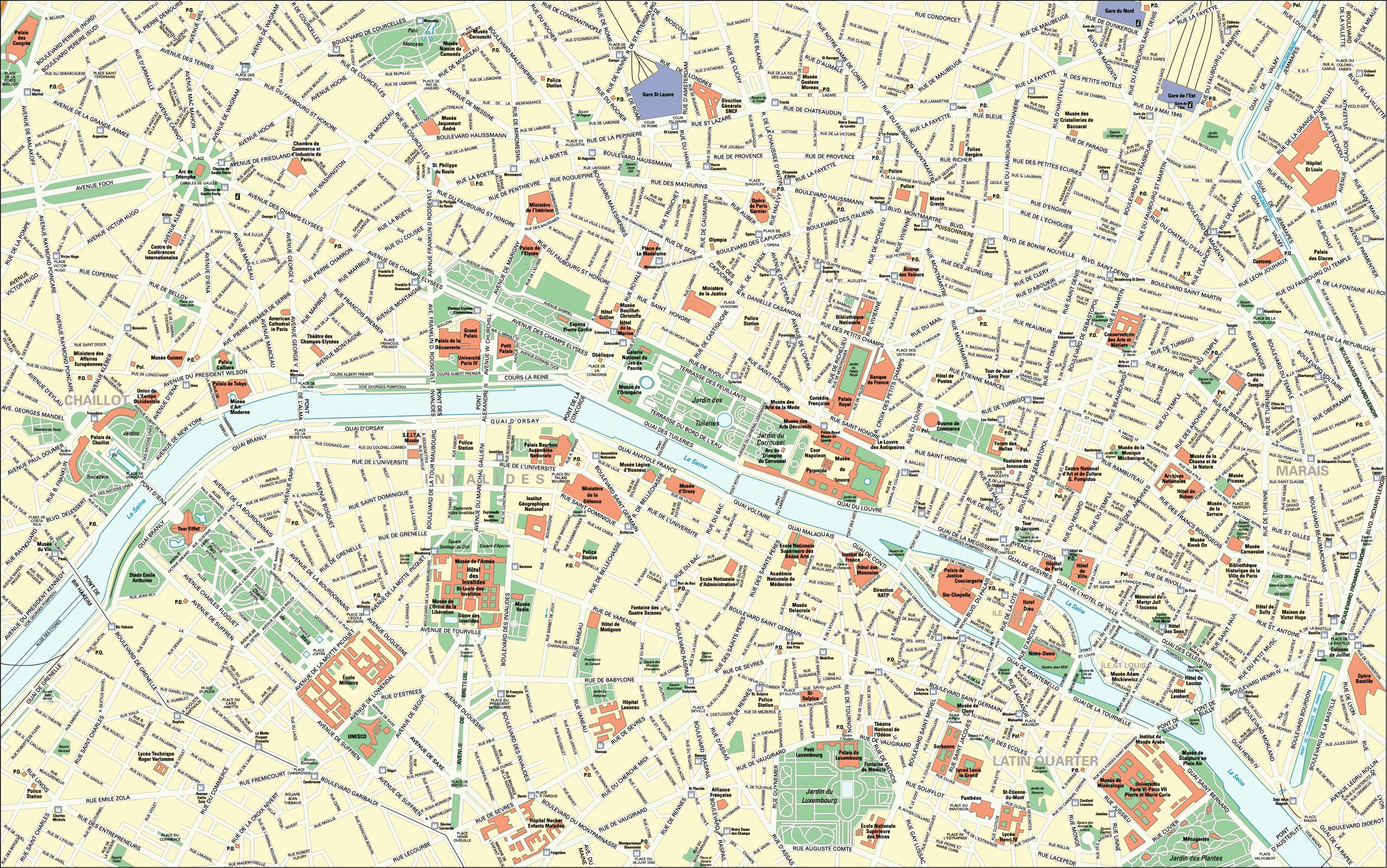 Printable Street Map Of Paris 1 Related Keywords Suggestions 4 3 - Printable Street Maps