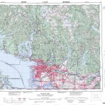Printable Topographic Map Of Vancouver 092G, Bc   Printable Topographic Maps Free