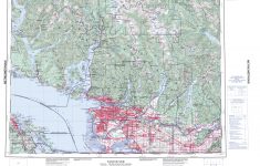 Printable Topographic Map Of Vancouver 092G, Bc - Printable Topographic Maps Free