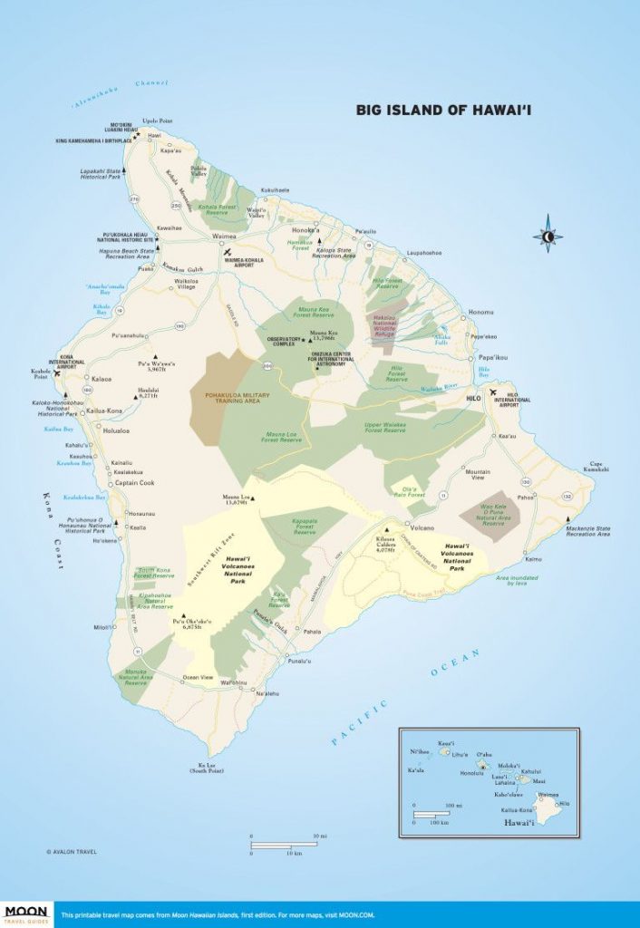 Printable Travel Maps Of The Big - Printable Travel Maps Of The Big Island Of Hawaii In 2019 Scenic Printable Driving Map Of Kauai 706x1024 