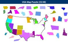 Printable United States Map Puzzle For Kids Make Your Own Lively Us - United States Map Puzzle Printable