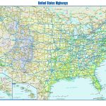 Printable Us Map With Interstate Highways Save United States Major   Printable State Maps With Highways