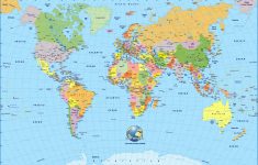 Printable World Map – 15.8.kaartenstemp.nl • – Printable Maps By Waterproofpaper Com