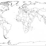 Printable World Map Black And White ~ Afp Cv   World Map Black And White Printable