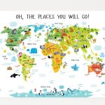 Printable World Map For Kids | Upstairs Play Room | Kids World Map   Printable World Map For Kids