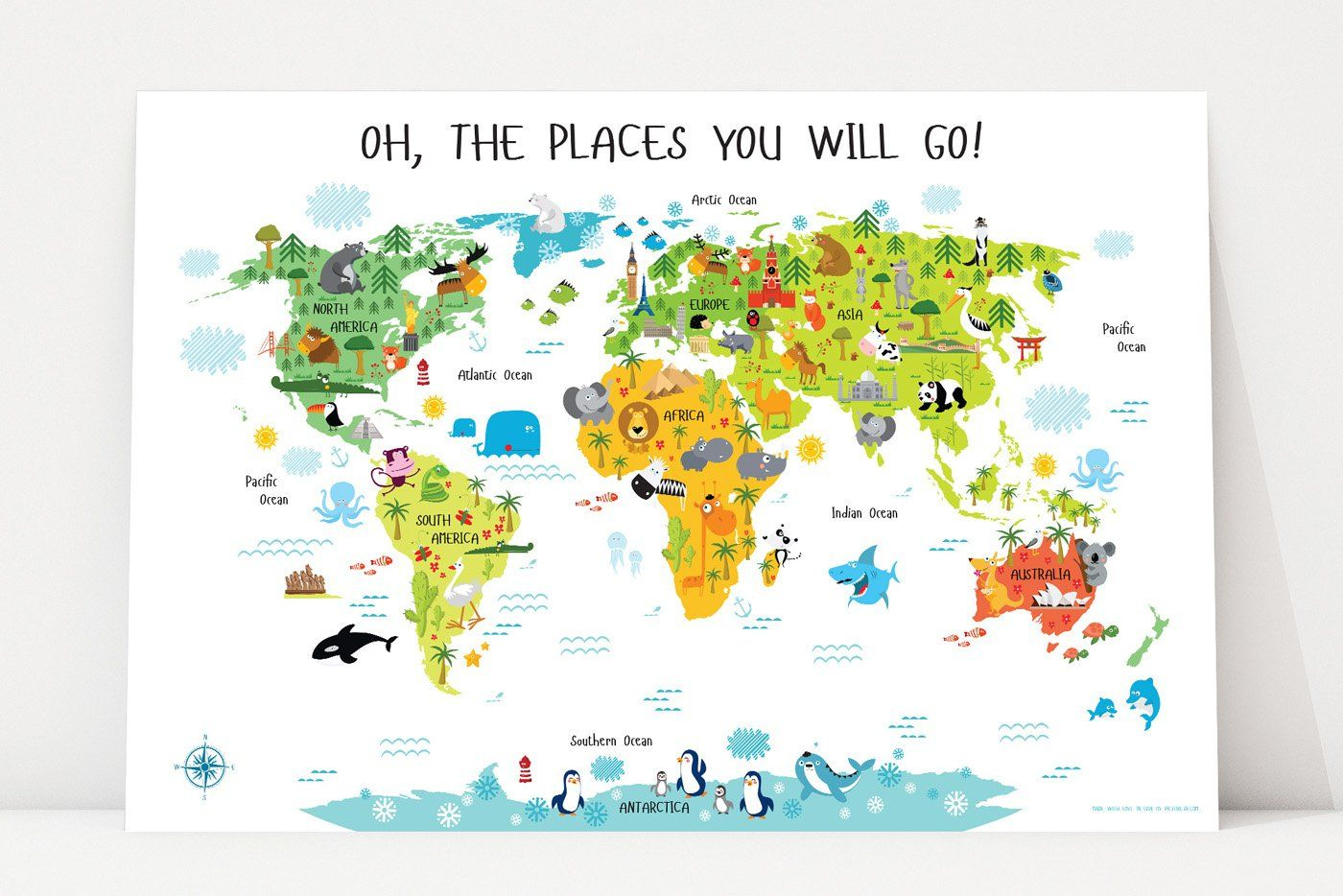 Printable World Map For Kids | Upstairs Play Room | Kids World Map - Printable World Map For Kids