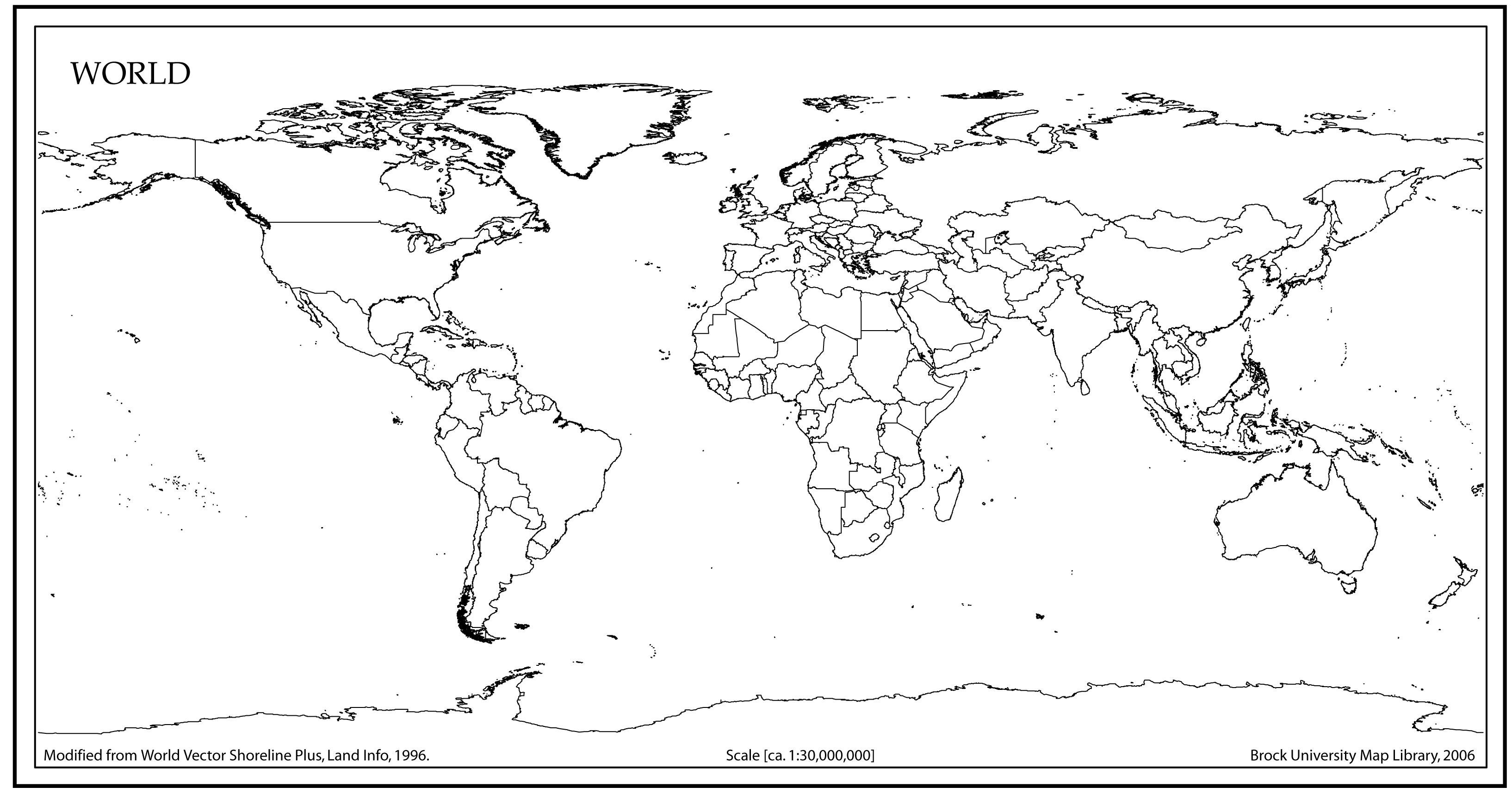 Printable World Map Large | Bestprintable231118 - Large Printable Maps
