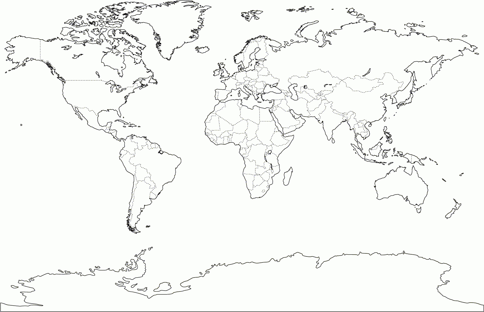 Printable World Map Pdf New Blank | Anu | Pinterest | World Map - Coloring World Map Printable